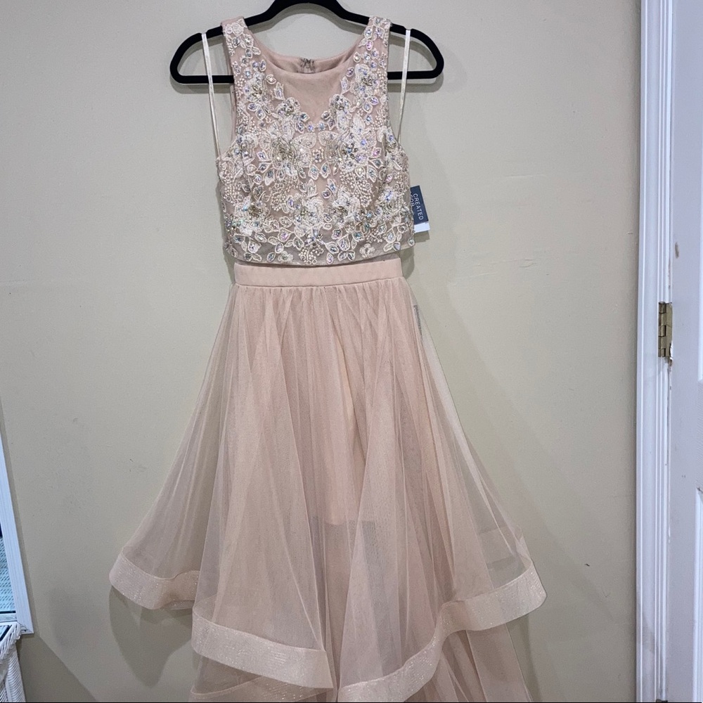 Beaded tulle gown